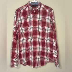 Nautica Brand Buttondown Shirt Men’s Small - Red Plaid